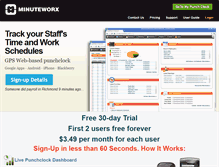 Tablet Screenshot of minuteworx.com